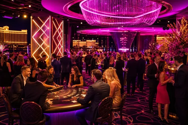 Las Vegas — klasyczne kasyno z migającymi światłami