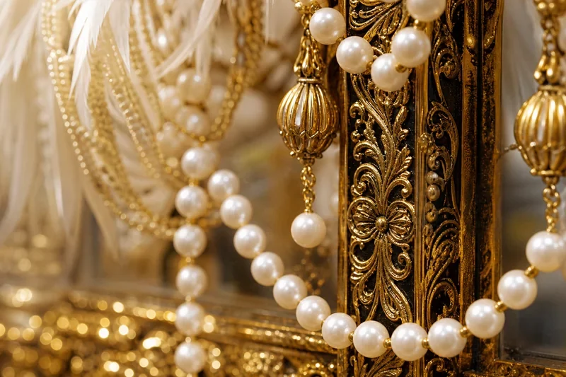 Gatsby Party — perły i złote detale