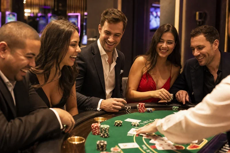 Las Vegas — wieczór z przyjaciółmi